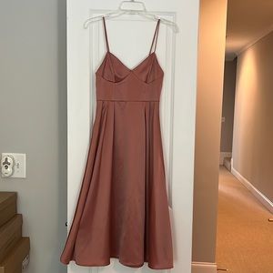 Silk mauve dress